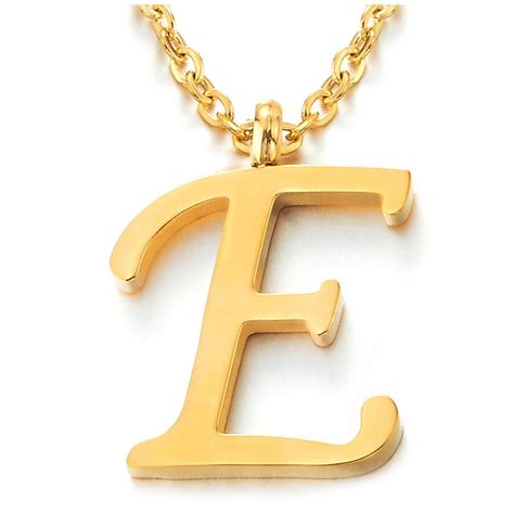 Necklace With Letter E
